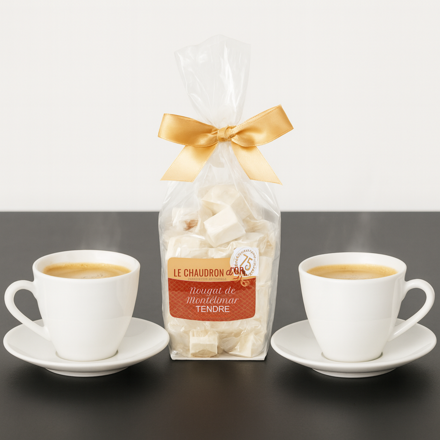 Nougat tendre de Montélimar aux amandes – 200 g (30% d’amandes)