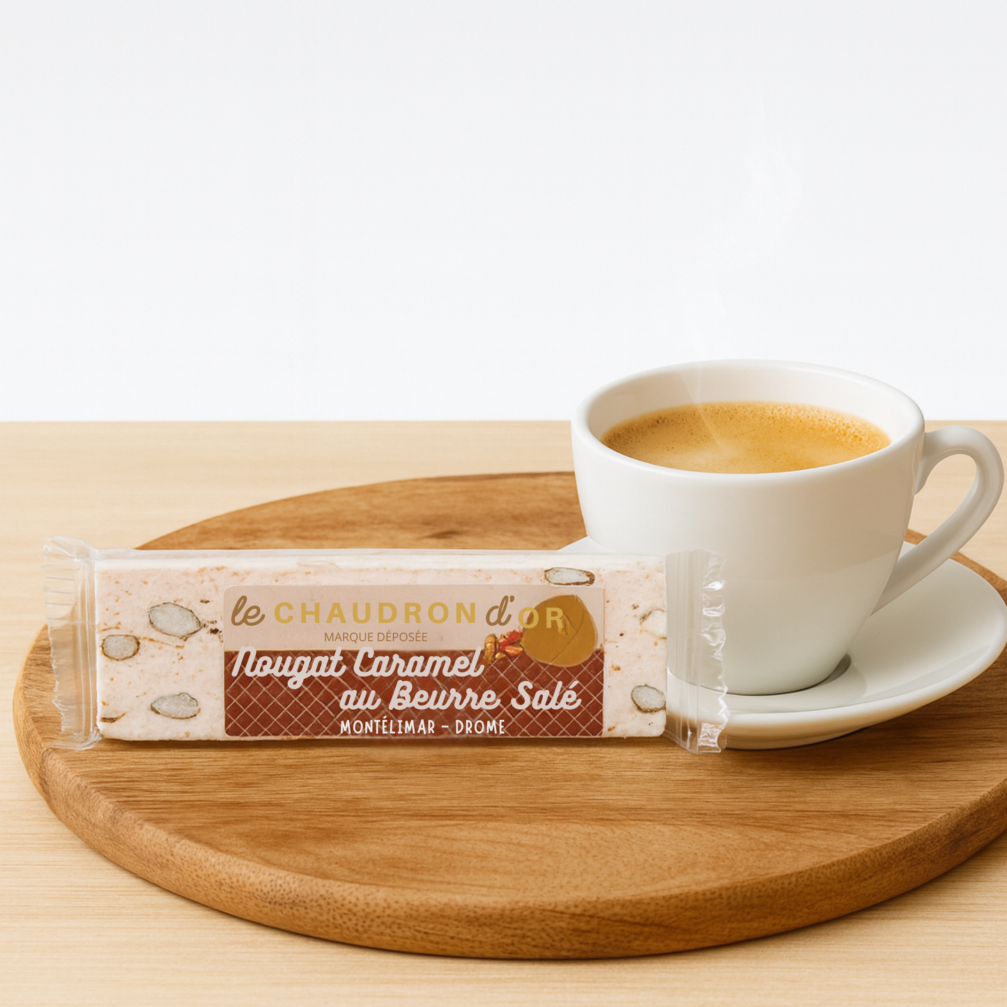Nougat caramel beurre salé – Barre 100 g