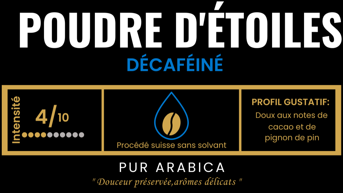 Décaféiné Poudre d'étoiles - Café Décaféiné de Spécialité - 250g