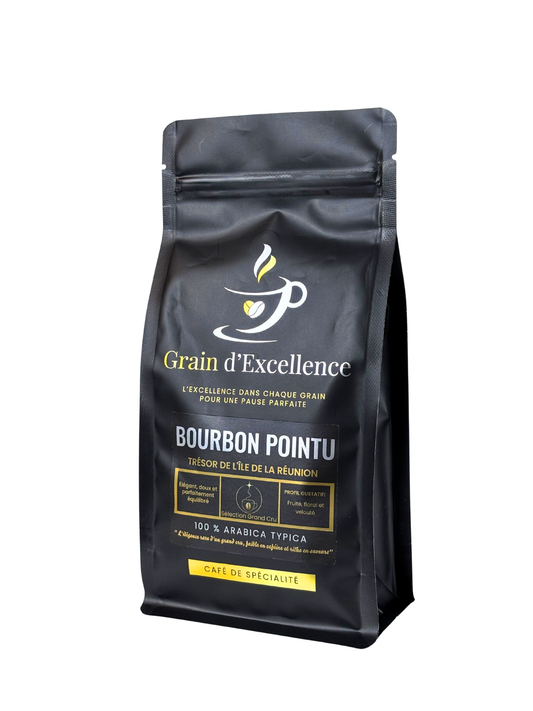 Café Bourbon Pointu de La Réunion, grand cru en grains