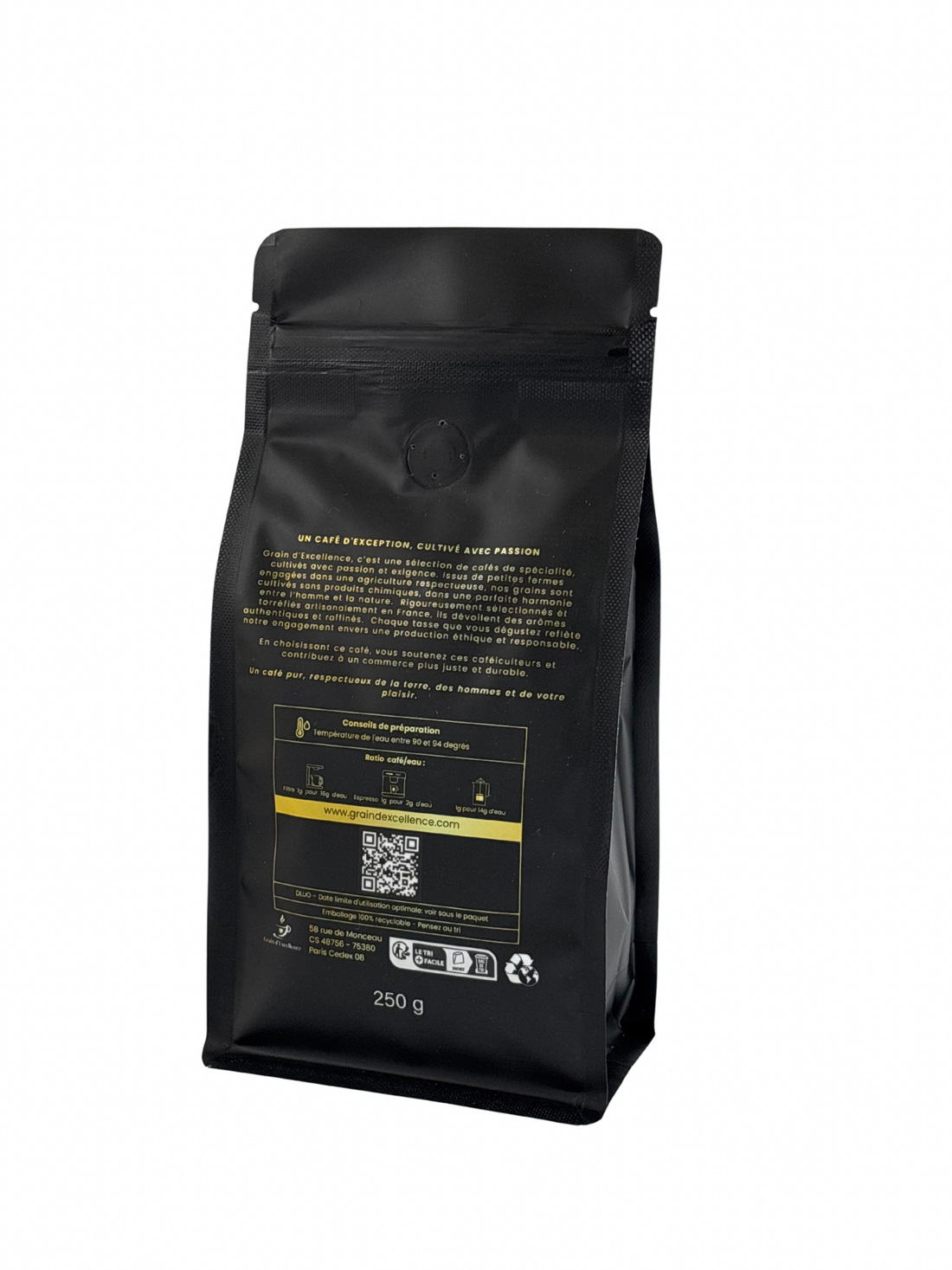 Sachet de café de spécialité Grain d'Excellence
