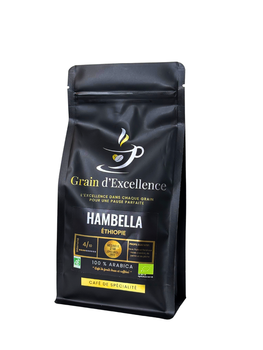 Hambella - Café Bio d'Exception d'Éthiopie 250g - SCA 87 Meilleure vente