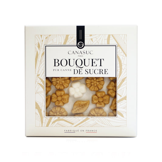 Bouquet Nature Feuilles & Fleurs - Sucres artisanaux blanc, ambre & ébène - 105g