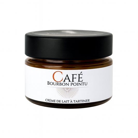Crème de lait artisanale au Café Bourbon Pointu – Pot 110 g
