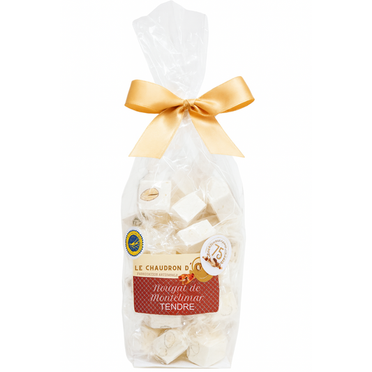 Nougat tendre de Montélimar aux amandes – 200 g (30% d’amandes)