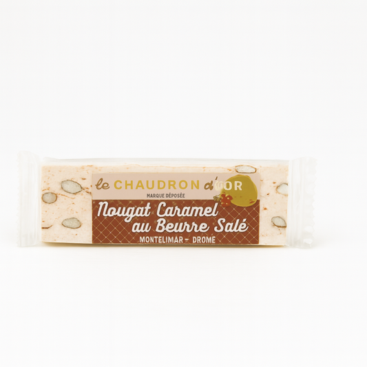 Nougat caramel beurre salé – Barre 100 g