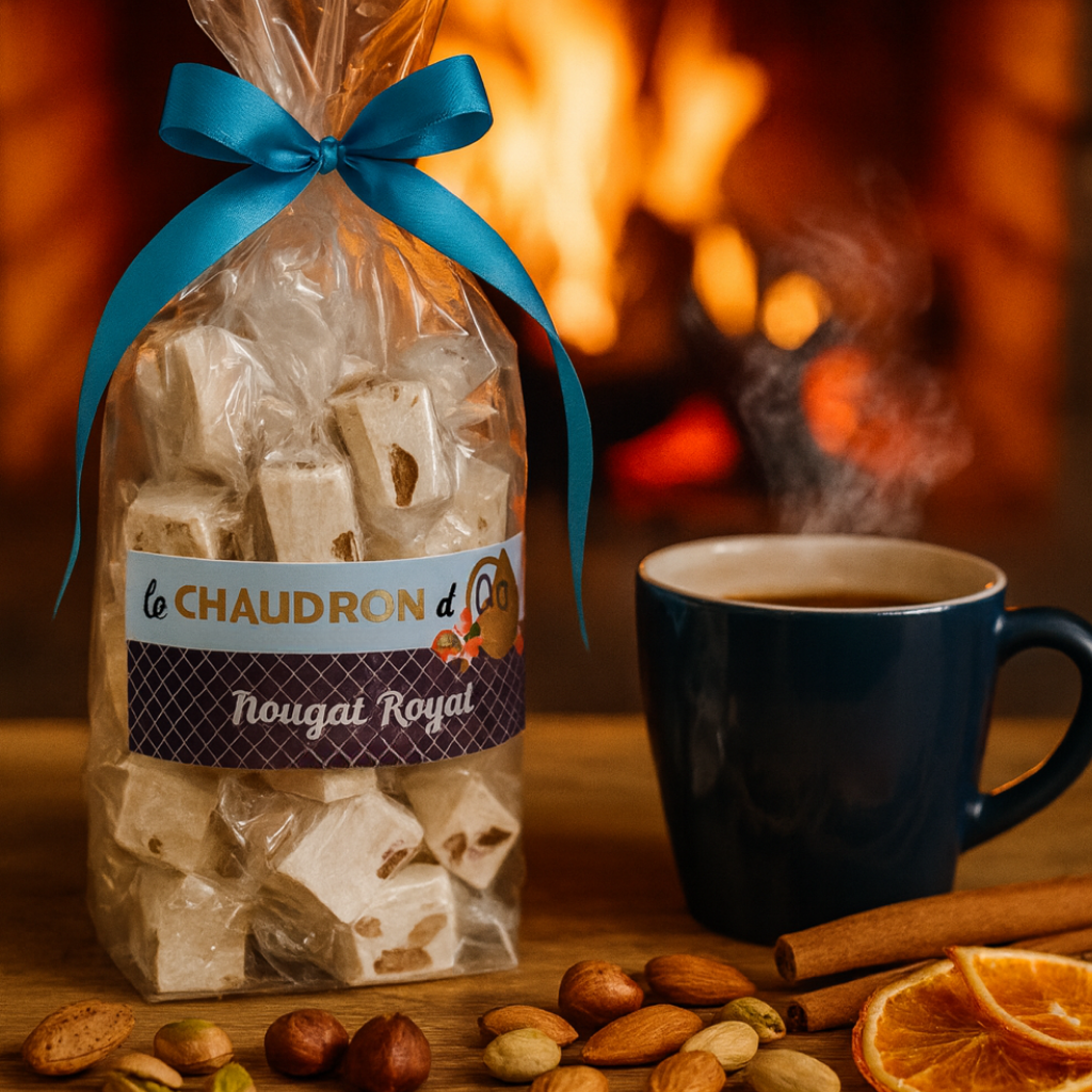 Nougat idée cadeau de Noel - café chaud 