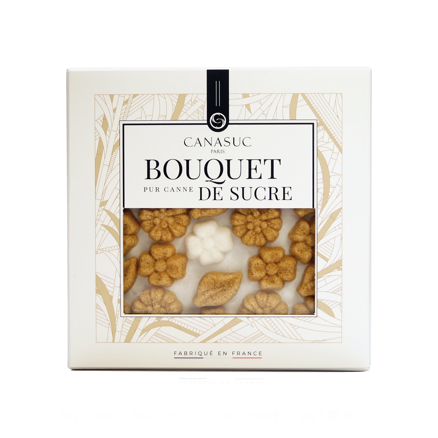 sucres artisanaux de canne français forme fleur feuille 