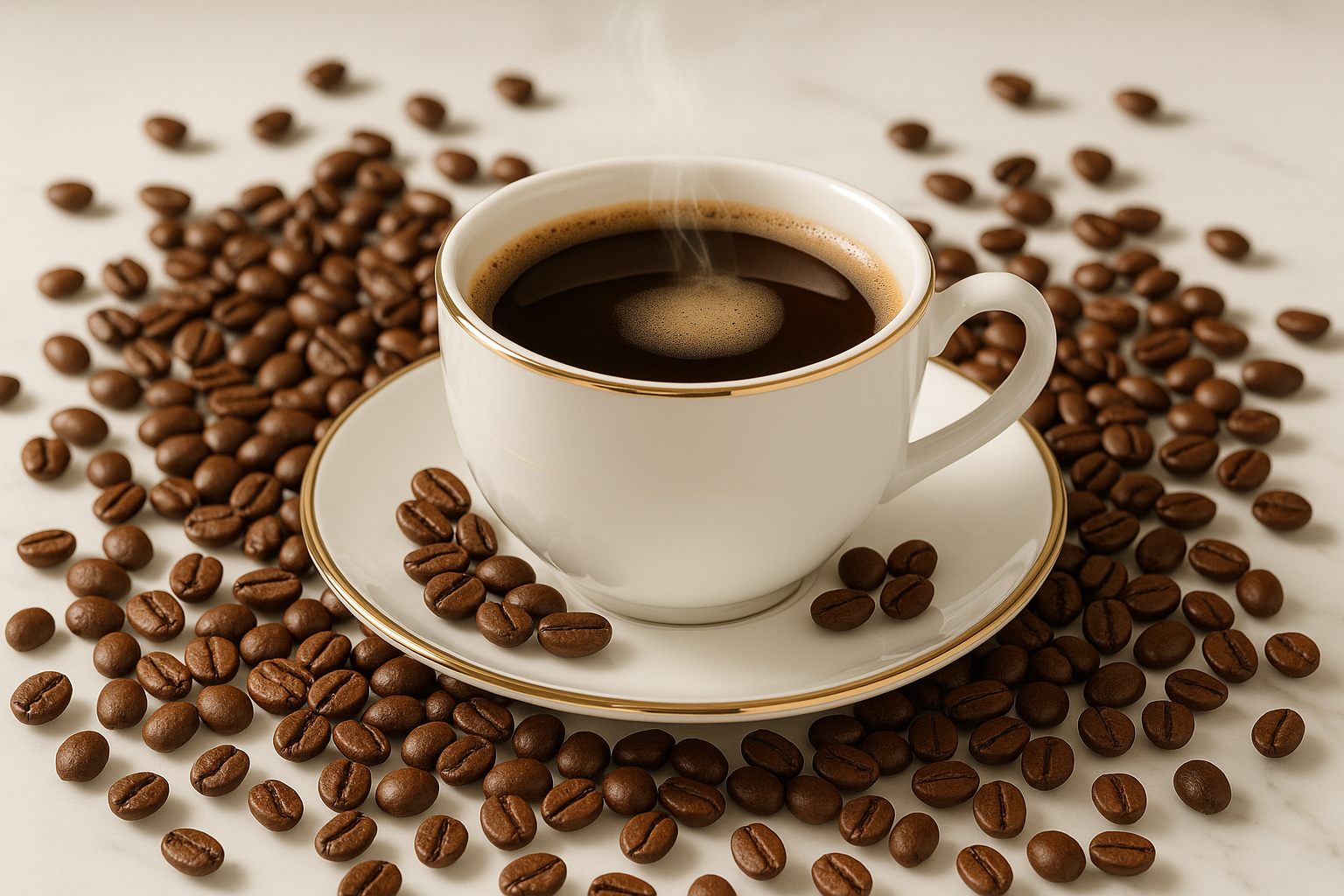 café grain d'excellence dans une tasse