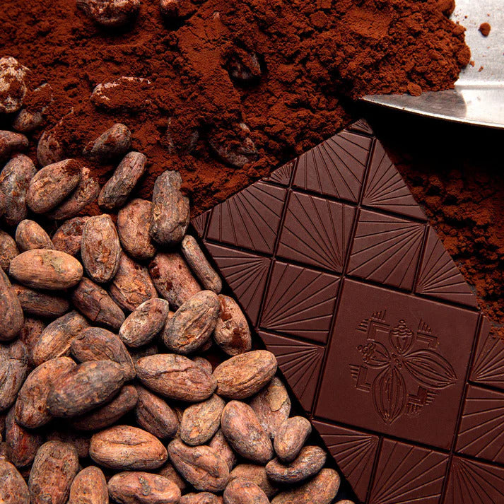 Chocolat Noir 85% Cacao aux Éclats de Café Bourbon 75 g